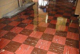 Asbestos floor tiles